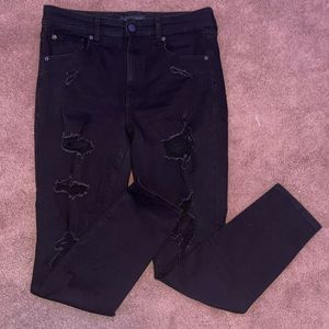 Women’s Black Aeropostale ripped  skinny jeans